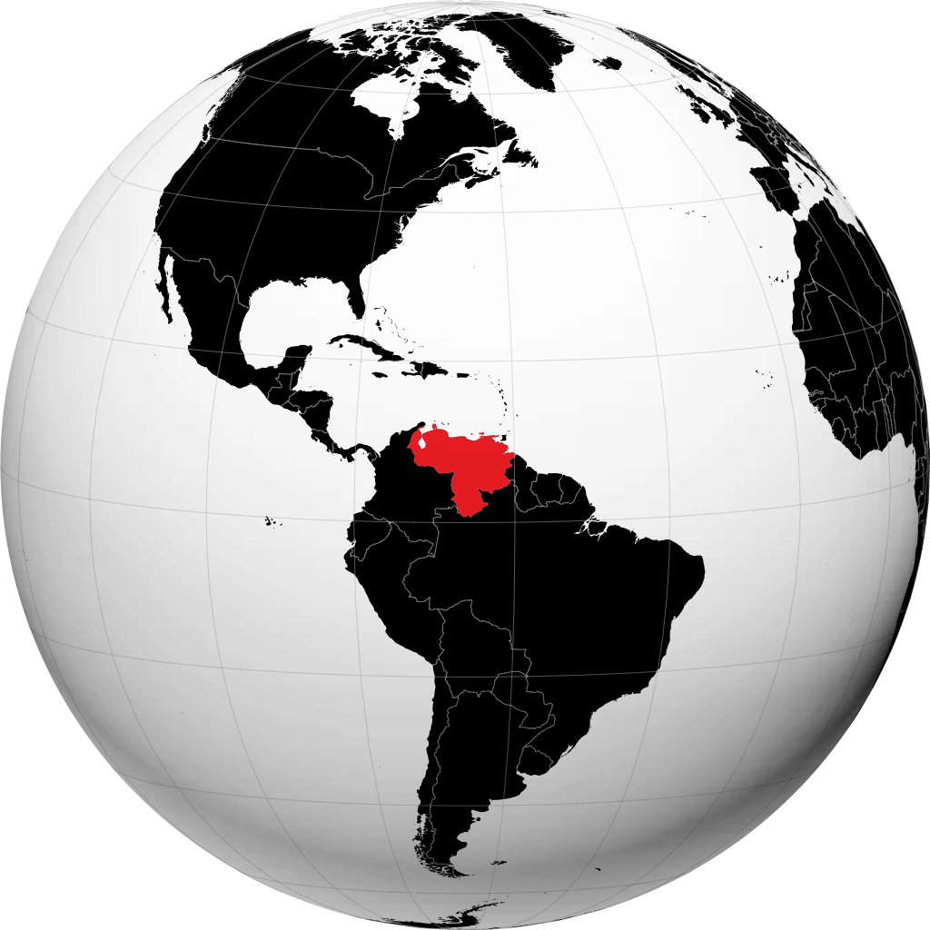 Wenezuela na globusie