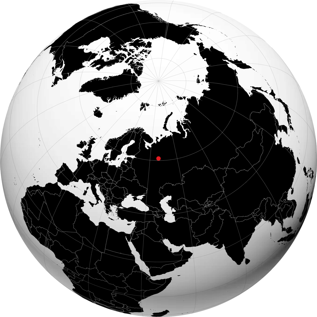 Wielki Ustiug na globusie