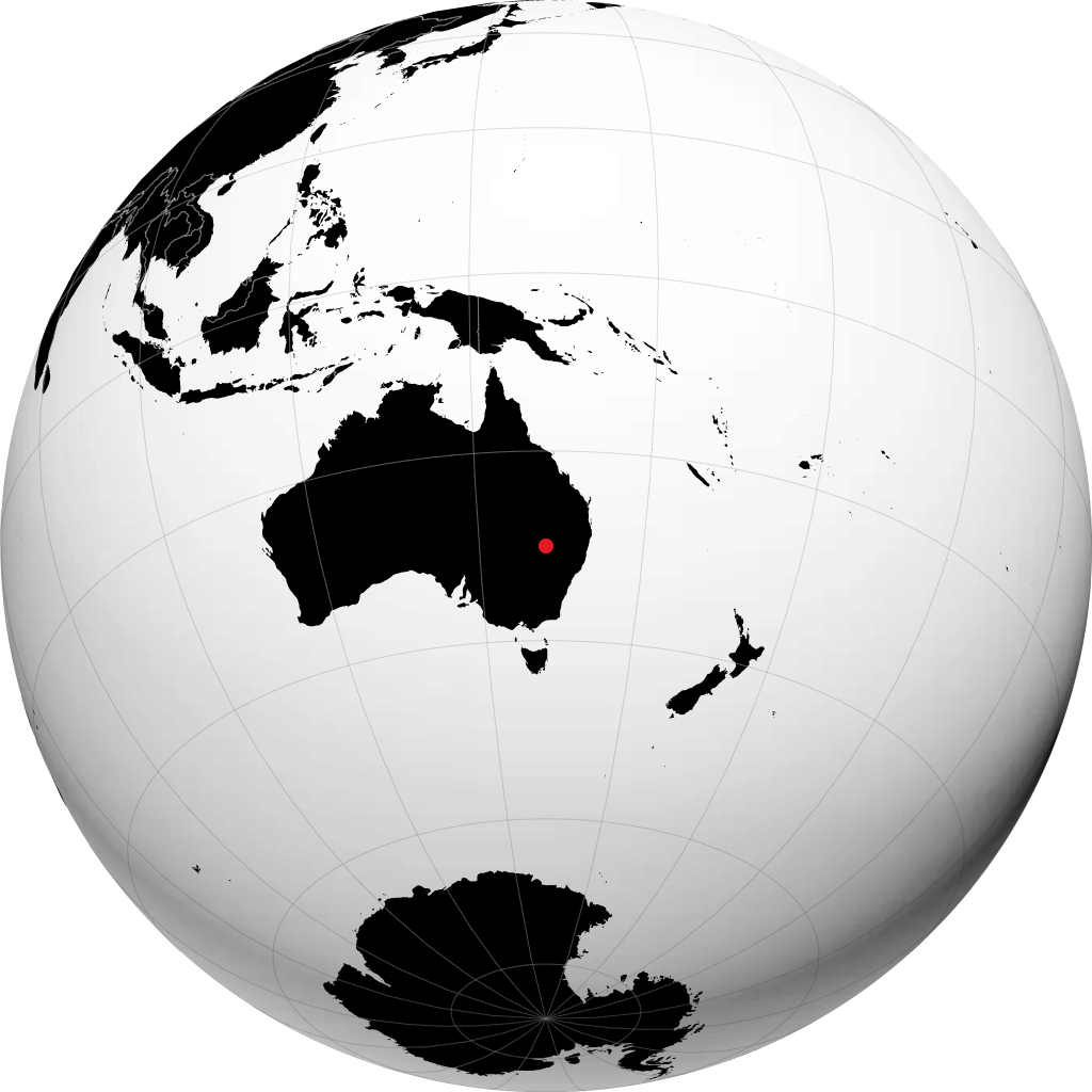 Walgett na globusie