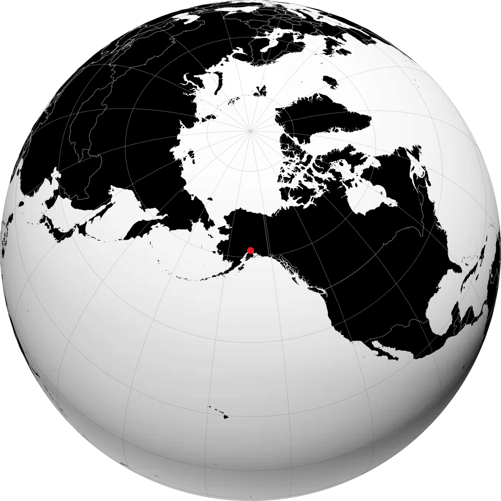 Wasilla na globusie