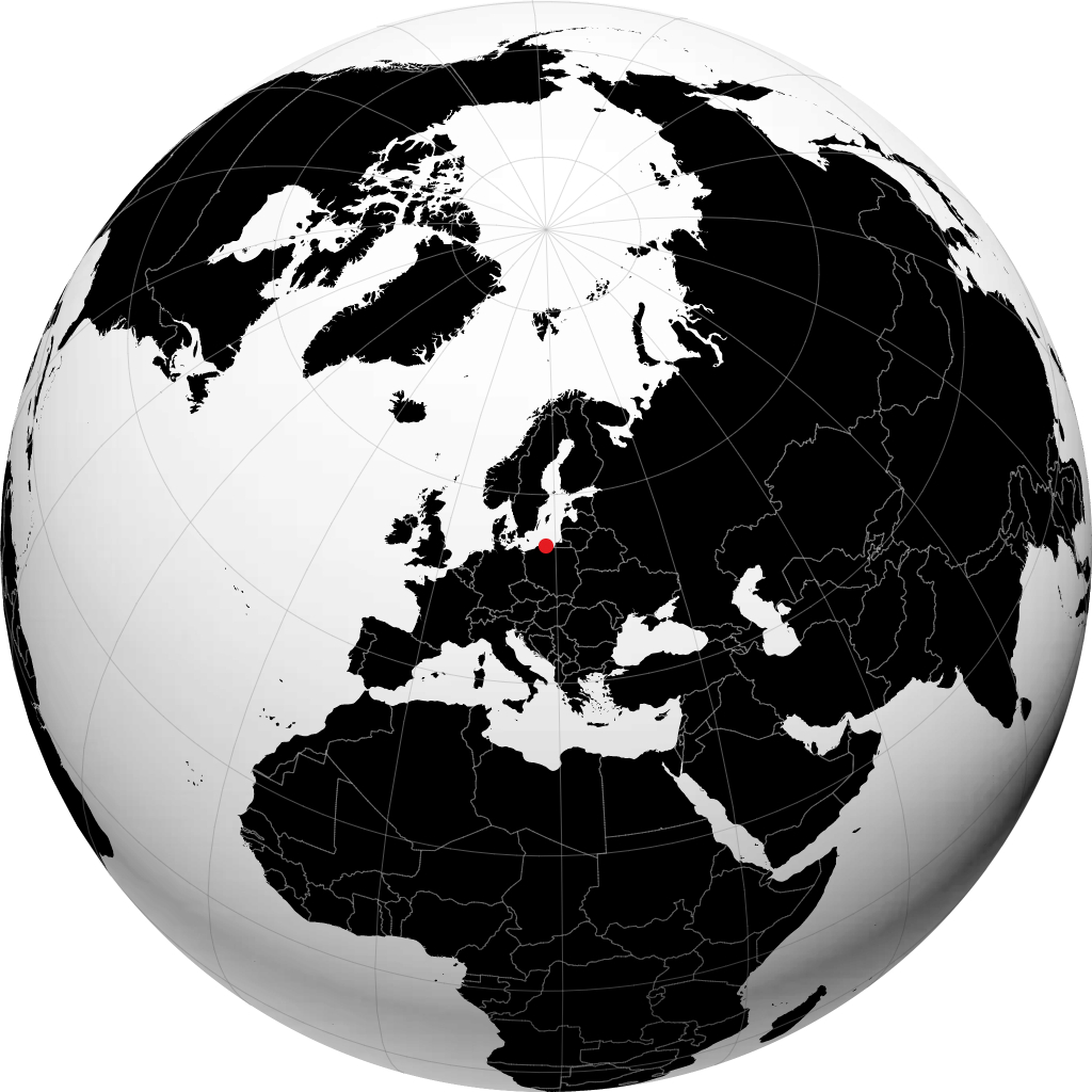 Wejherowo na globusie