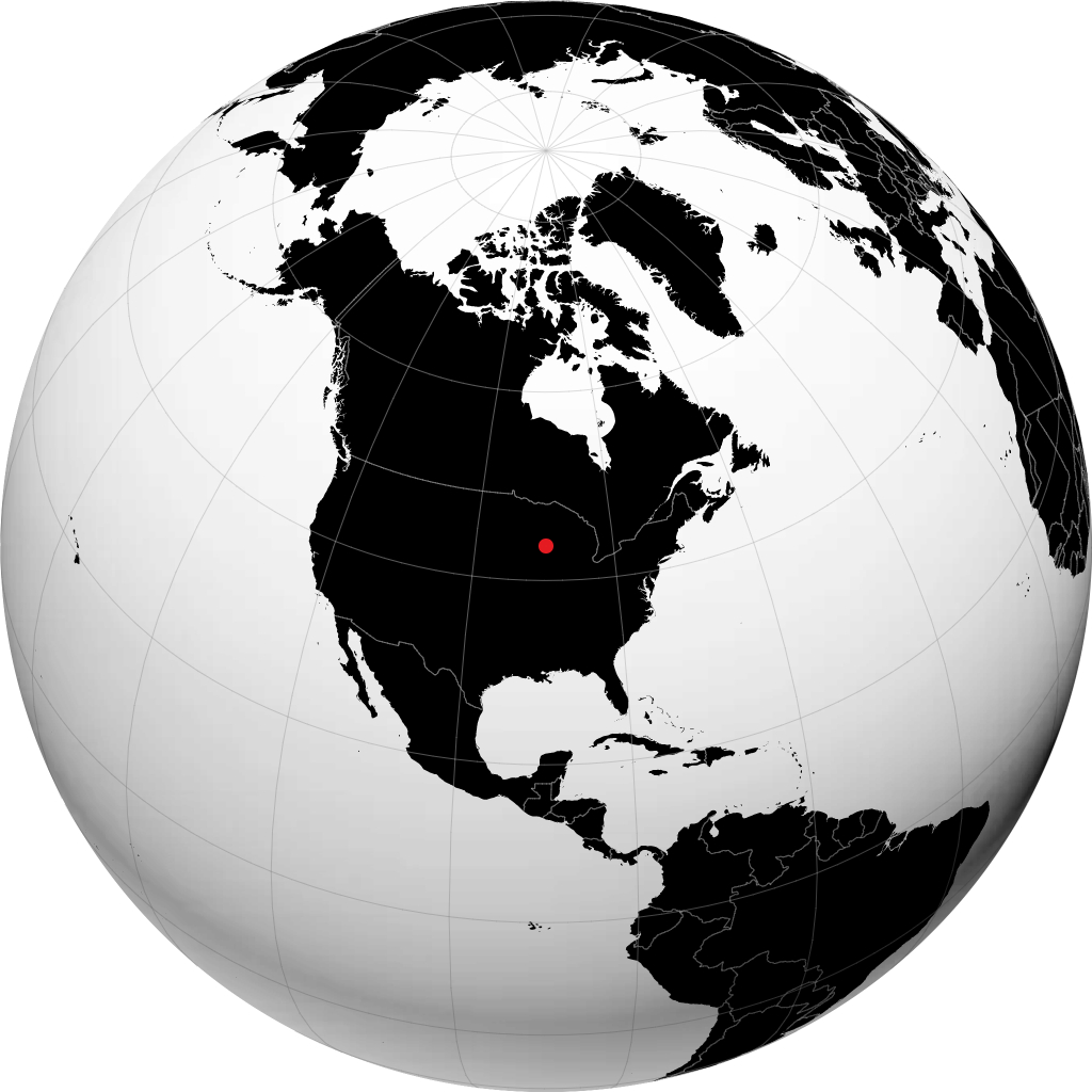 Wisconsin Dells na globusie