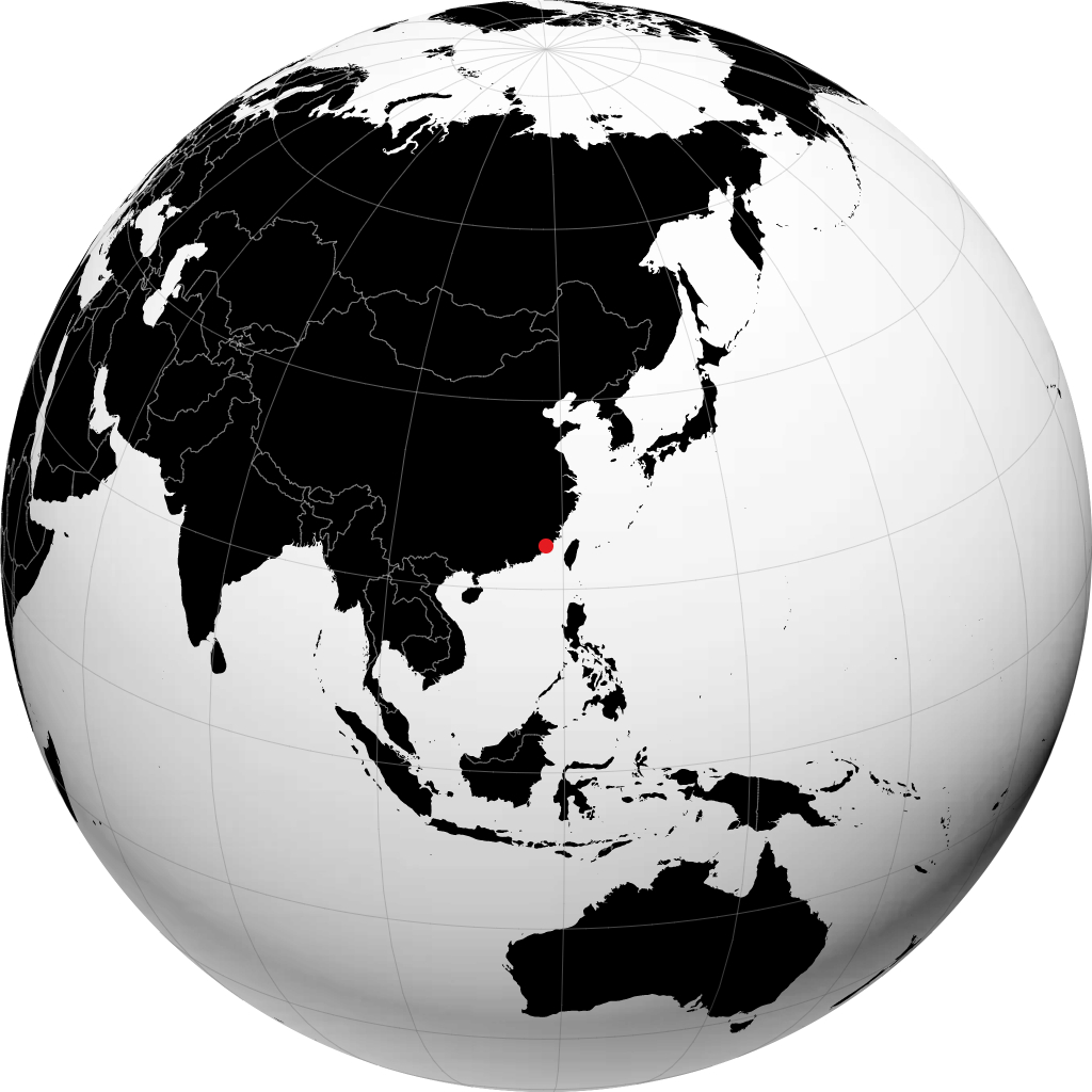 Xiamen na globusie