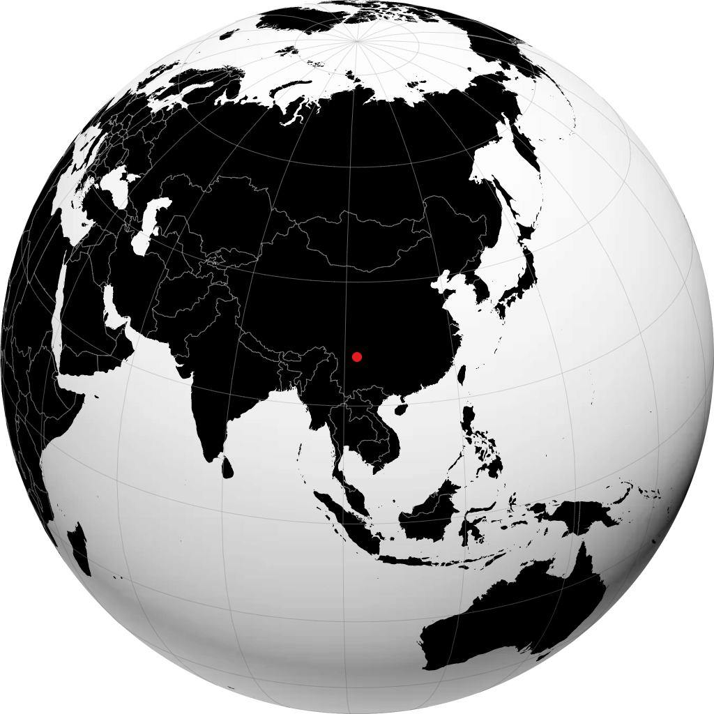 Xichang na globusie