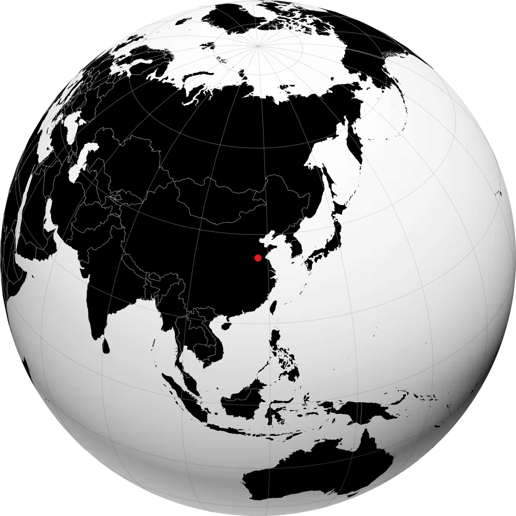 Zaozhuang na globusie