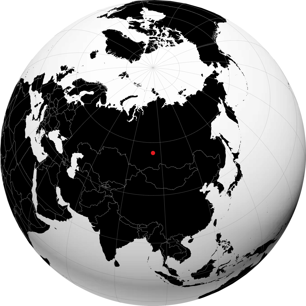 Zielenogorsk na globusie