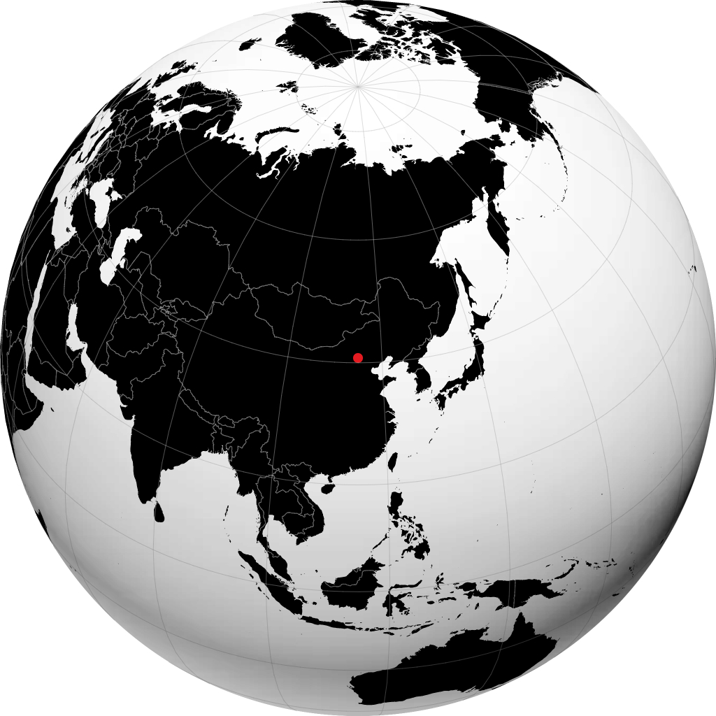 Zhangjiakou na globusie