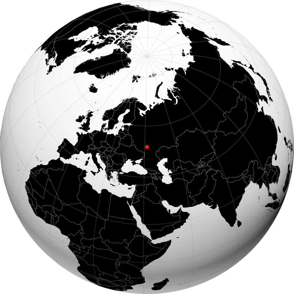 Żerdewka na globusie