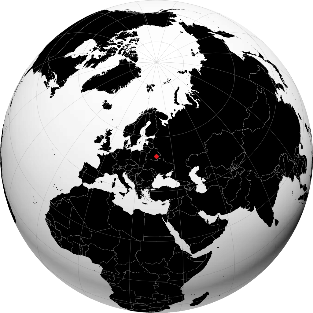 Żłobin na globusie